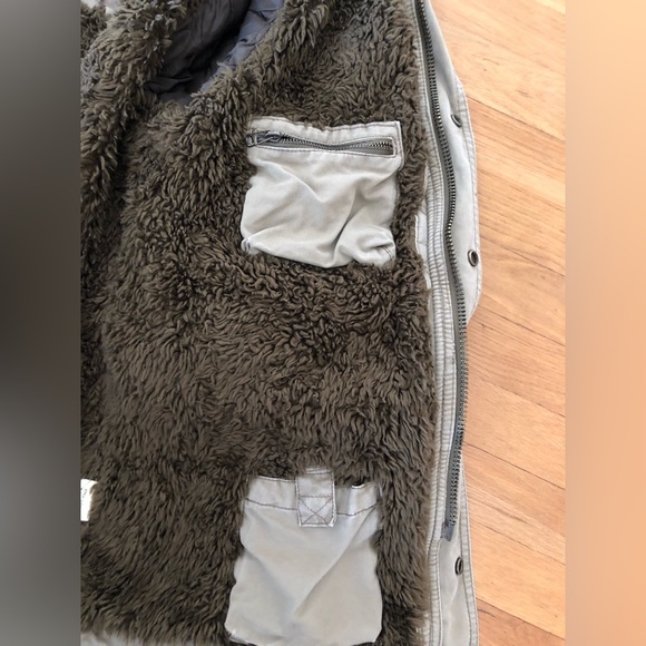 Abercrombie & Fitch Wilcox Field Shearling Lined Military Hooded Cargo Jacket - Picture 9 of 12